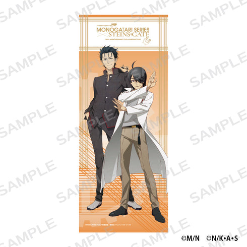 『化物語×STEINS;GATE』フェイスタオル 阿良々木暦×岡部倫太郎
